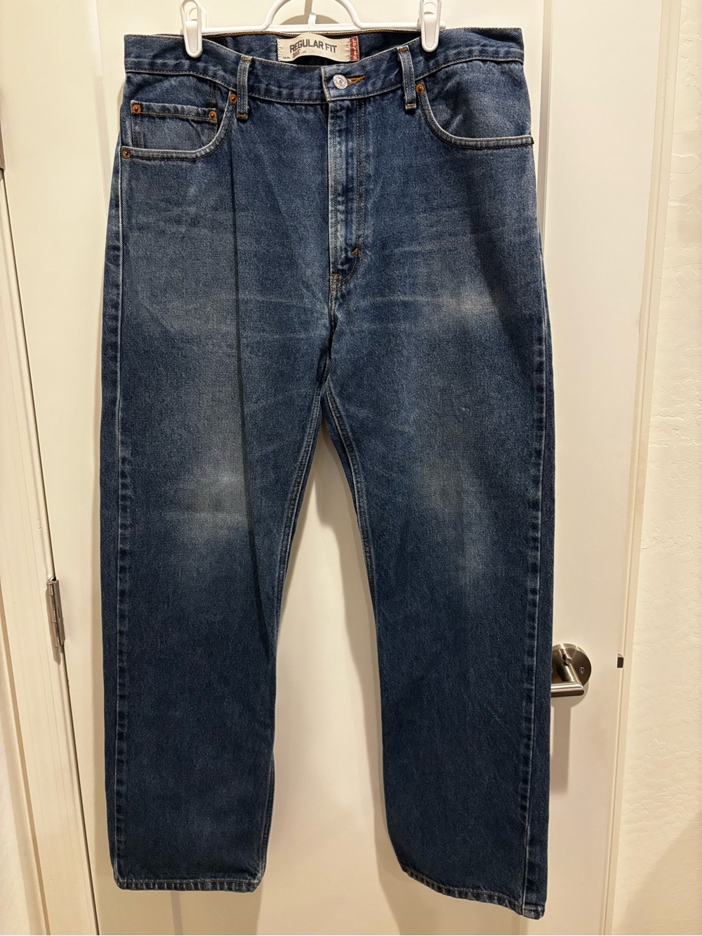 Levi’s 505 Men’s Regular Fit Dark Blue Jeans 36/32